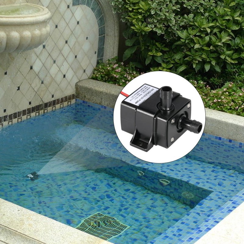 Anself Mini Submersible Water Pump for Fish Tank Aquarium Fountain Flowerpot DC12V 4.8W - Image 2